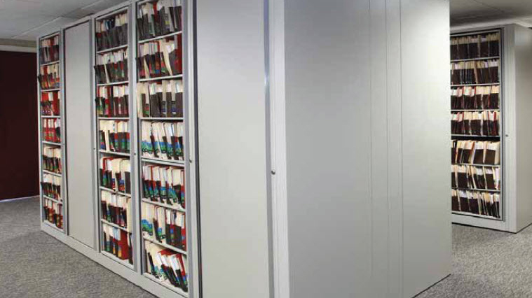 Rotary-storage-shelving