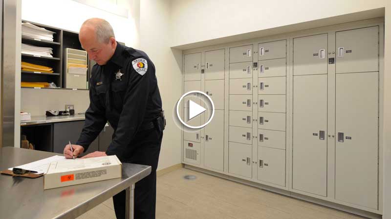 evidence room lockers video