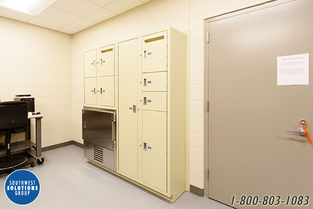 Temporary refrigerated evidence lockers for police