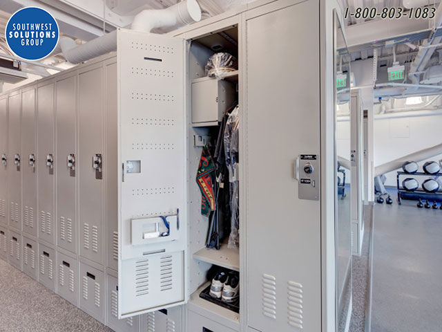 Air flow lockers for law enforcement