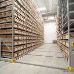 box shelving evidence room storage