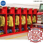 Equipment lockers for firefighters