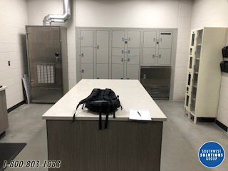 Evidence drying lockers for crime labs