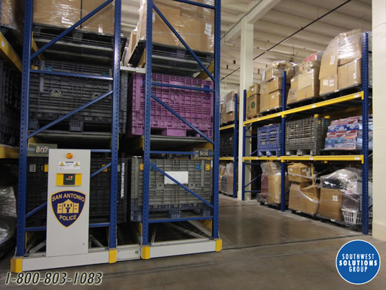 Bulk evidence high-density storage for police