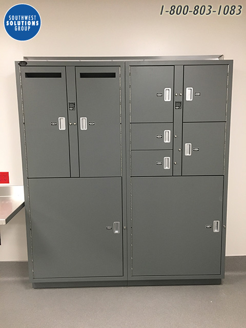 Evidence lockers non-pass-through for police
