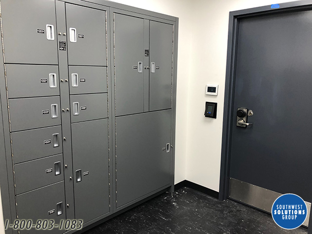 Evidence lockers pass through for police