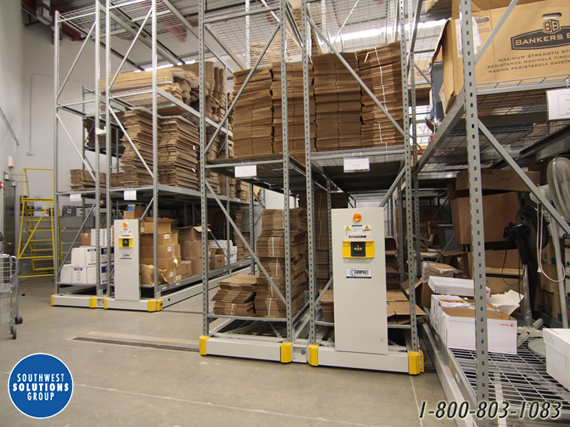 Evidence storage high-density pallet racks for police