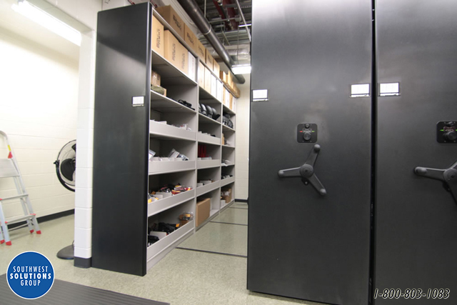 Box storage for police quartermaster equipment