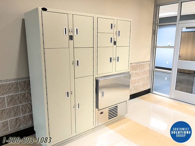 Non-pass-through evidence lockers for law enforcement