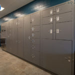 Pass through evidence locker storage for police