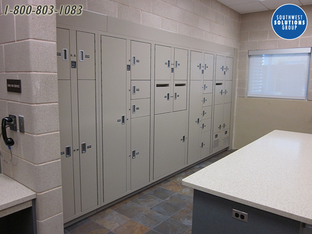 Pass through evidence locker systems for police