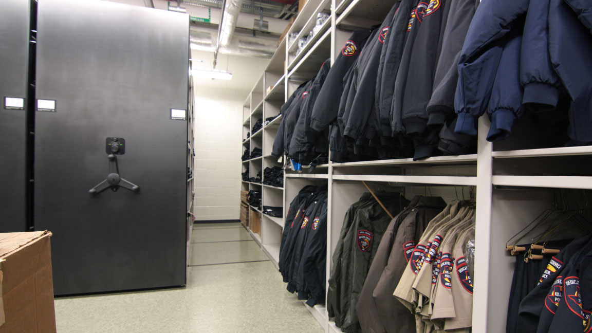 police equipment storage