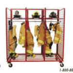 rolling bunker gear racks