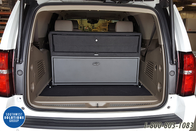 SUV weapons storage for Law Enforcement