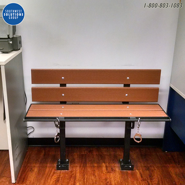 temporary detainee holding bench