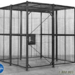 Temporary holding cage for courthouses