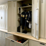 uniform lockers with vents for law enforcement