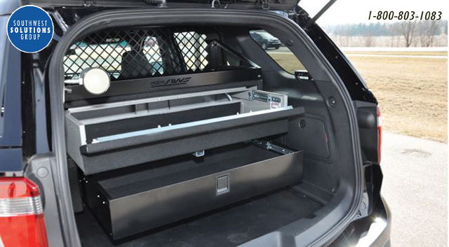 Vehicle weapon storage for police