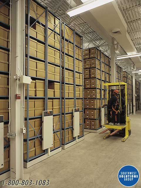 shelving for long term evidence box storage