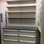 athletic equipment room modular drawer workstation