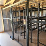 athletic field house equipment cages