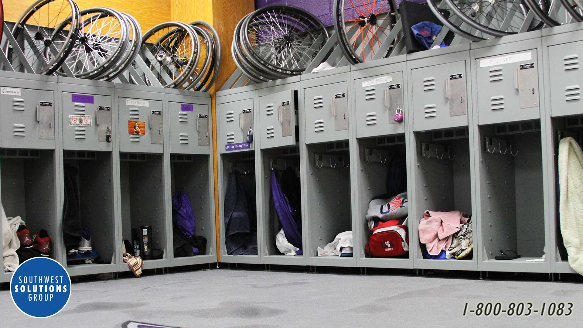 athletic wheelchair lockers