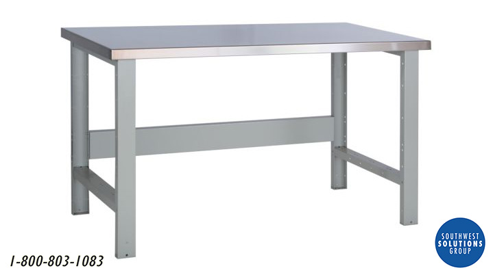 basic table with stainless steel top