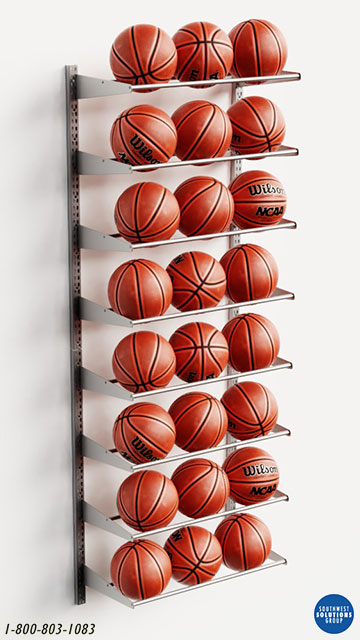 basketball wall hanging storage shelves