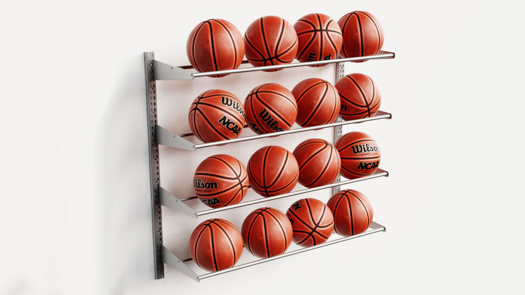 basketball wall mounted storage shelves