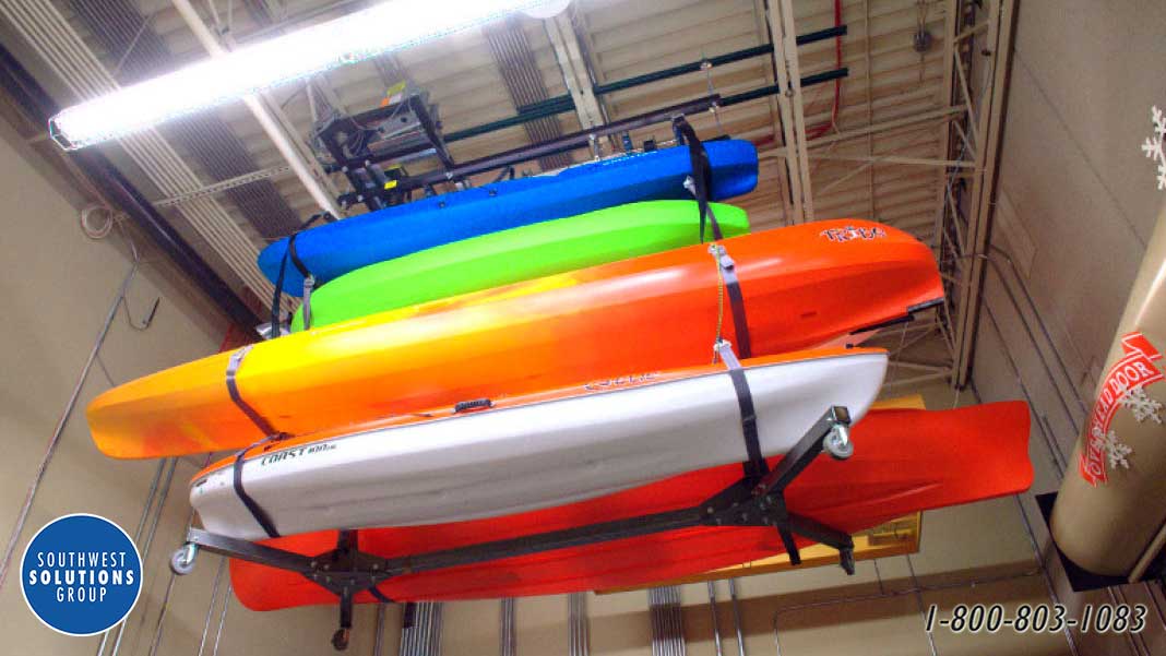 ceiling canoe storage rack