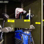 golf bag storage shelving