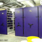 mobile athletic shelving