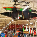 vertical lift storage for canoes