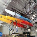 vertical lift storage for kayaks