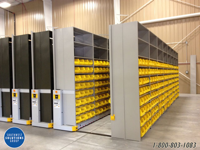 automotive parts department high capacity bin cabinets