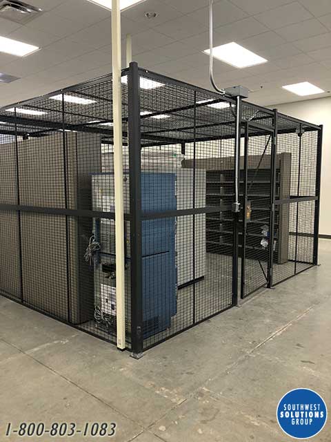 automotive parts room cage
