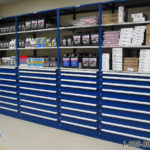 automotive parts storage shelving
