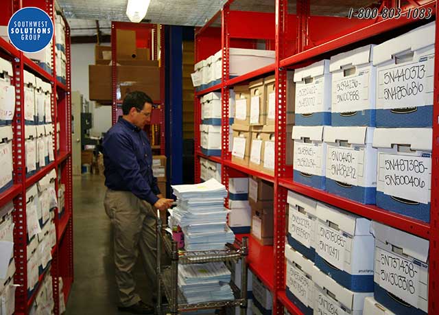 automotive record box storage parts department
