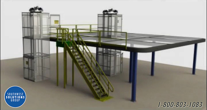 automotive vertical mezzanine lift