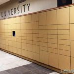 campus mailroom parcel lockers