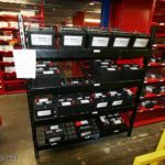 car battery parts room storage rack