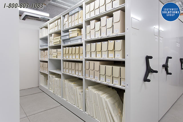 compact storage archival boxes records museum