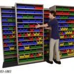 sliding bin cabinets automotive parts department