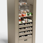 space saving cabinet athletic medical supplies