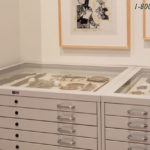 artifact flat file exhibit cabinet