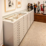 artifact glass top museum cabinet