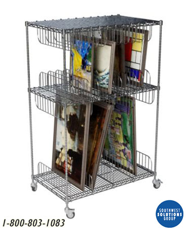 artwork transport storage cart