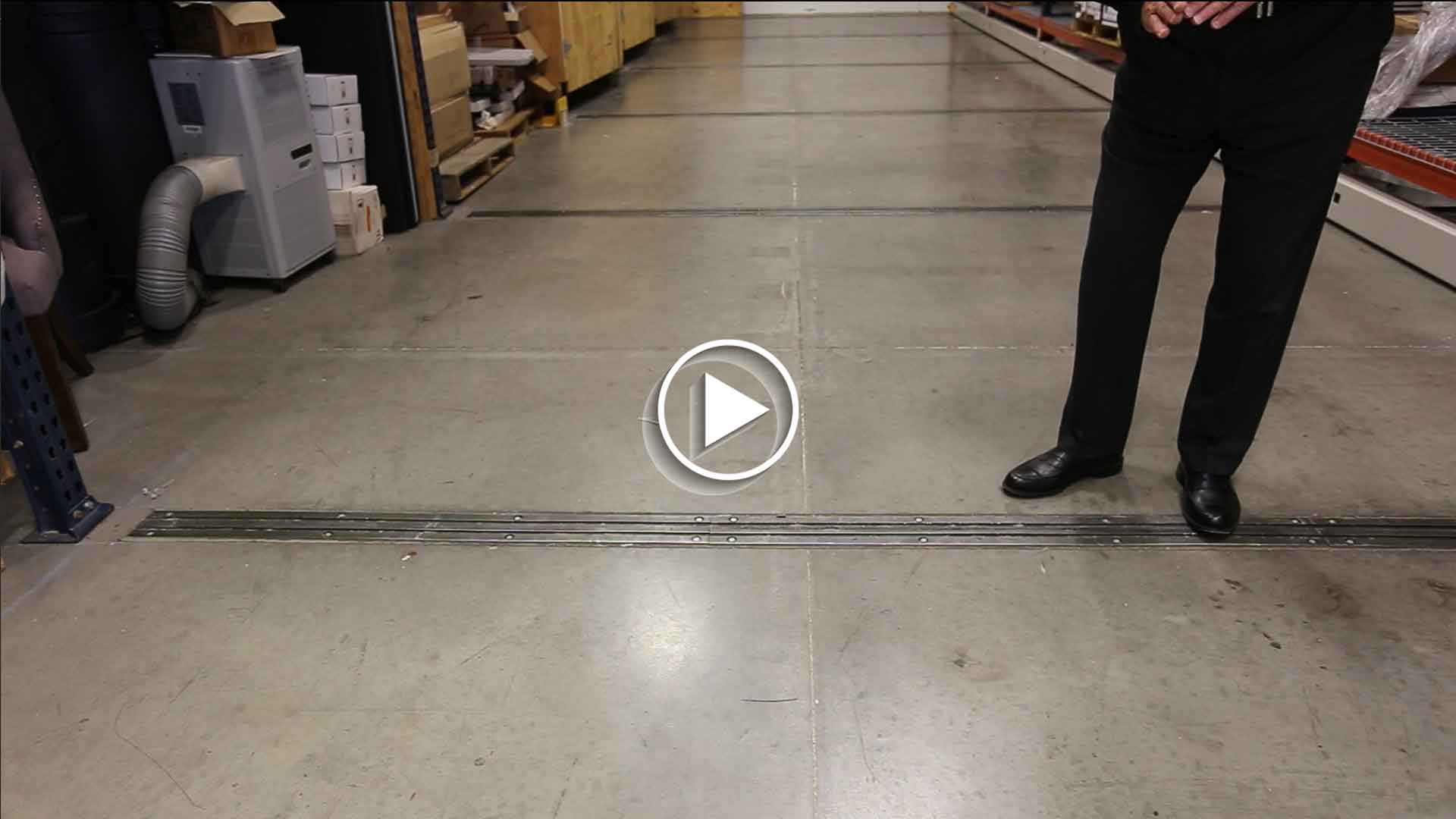 Compact Pallet Racks Floor Rails