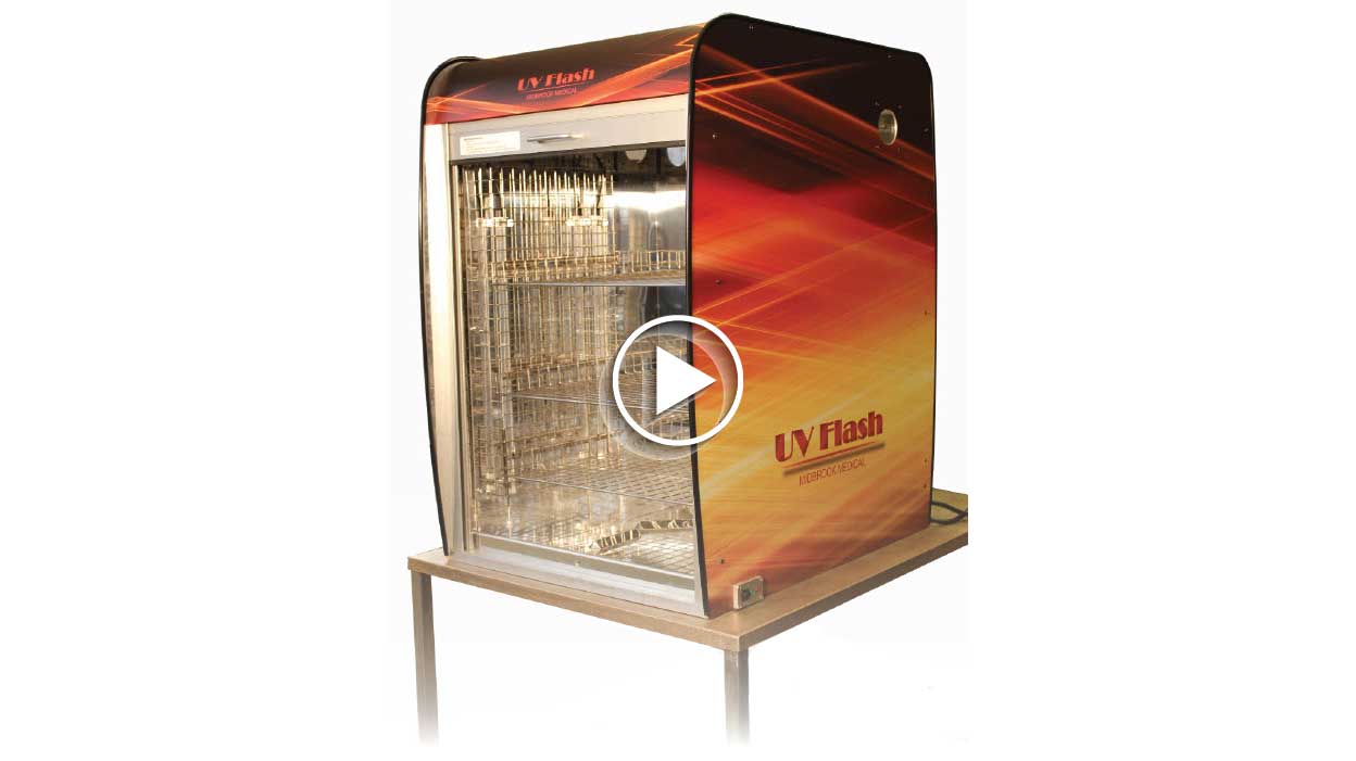 Disinfecting Germs with UV Light Cabinet