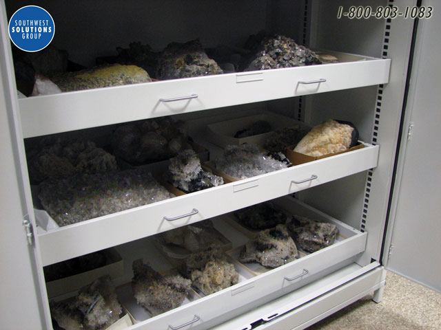 geological collection cabinet specimen storage